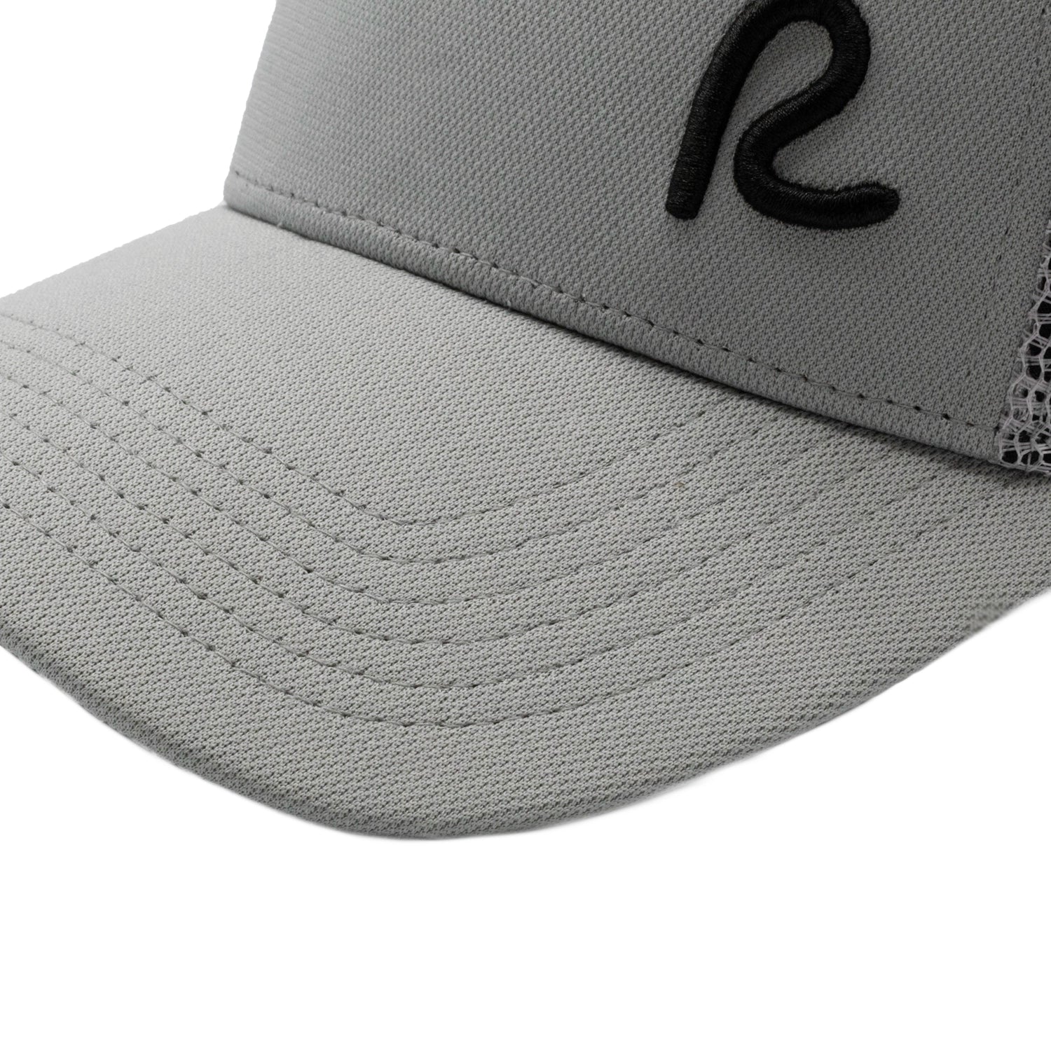 Rewired 2.0 Essential R Trucker Cap - Light Grey/Black - Stitched Peak