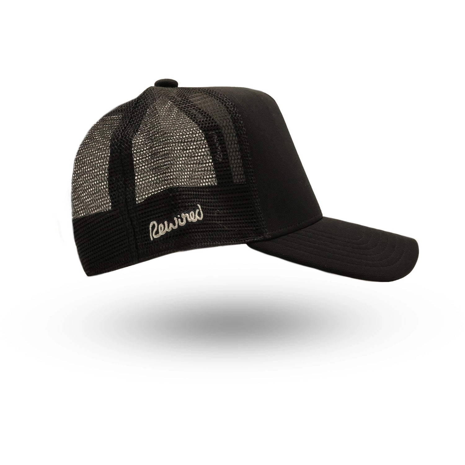 Rewired 2.0 Essential R Trucker Cap - Black/Light Grey - Right