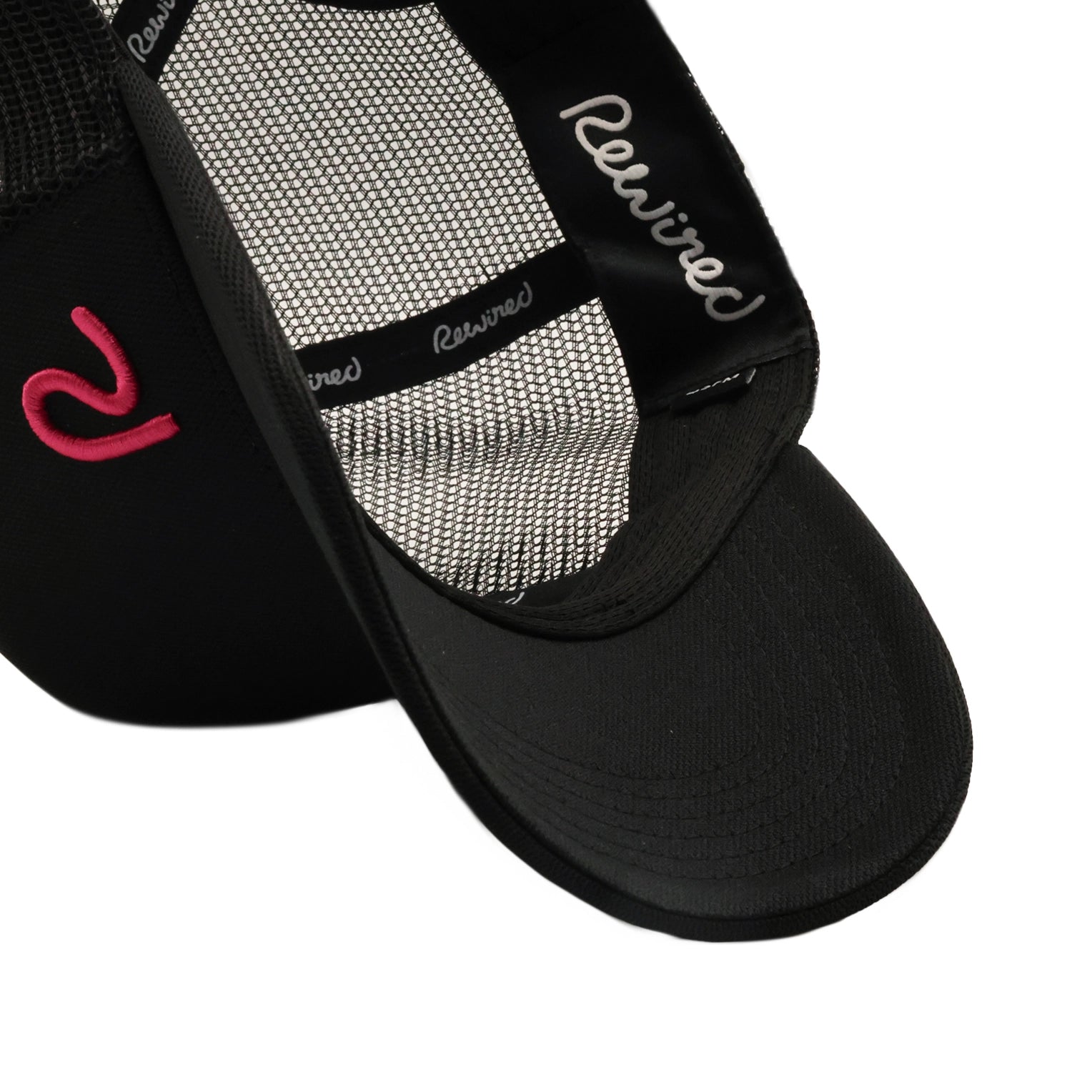 Rewired 2.0 Essential R Trucker - Black/Pink - NEW MODEL - Under Visor