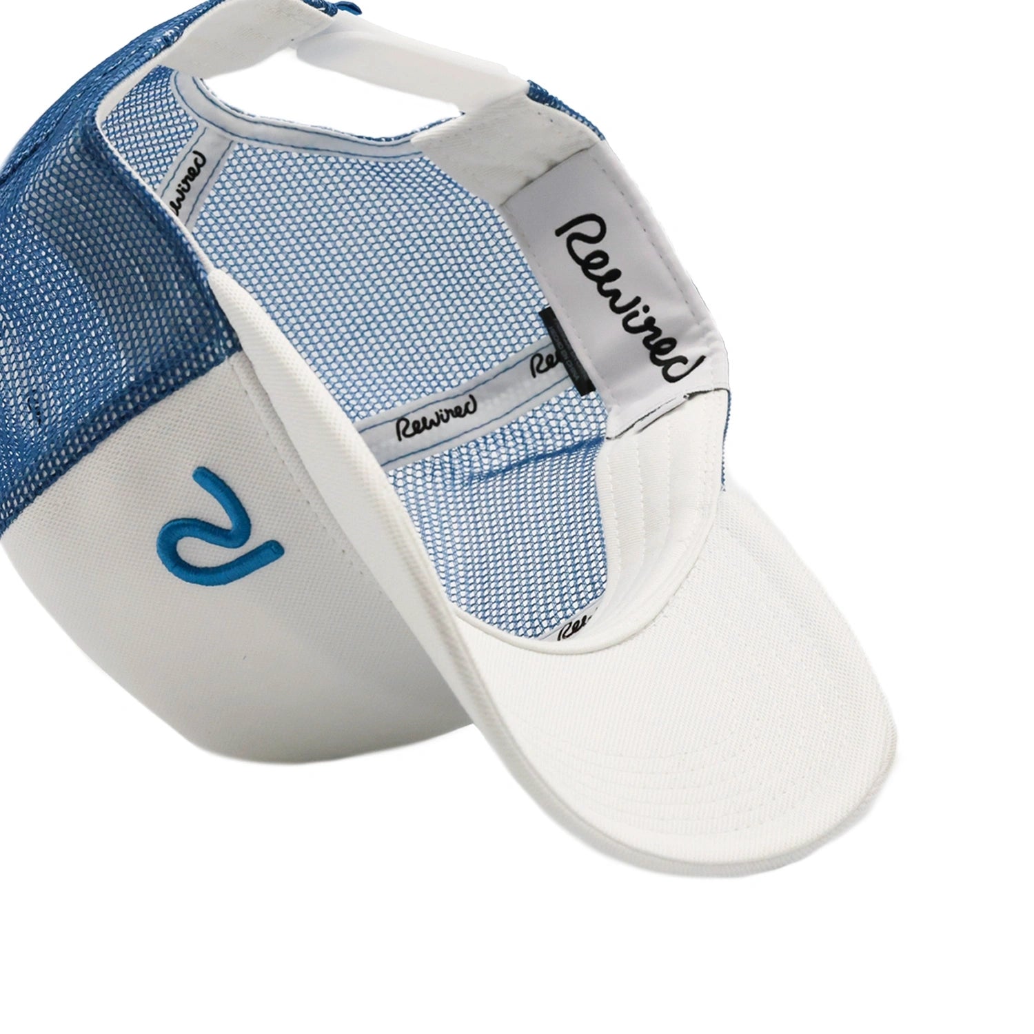 Rewired 2.0 Essential R Trucker Cap -Hawaiian Blue/White - Underside