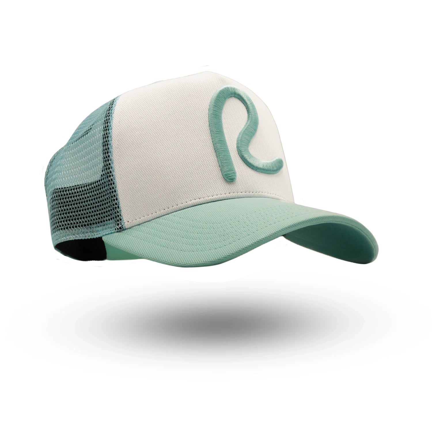 Rewired 2.0 R Trucker Cap - Aqua/White