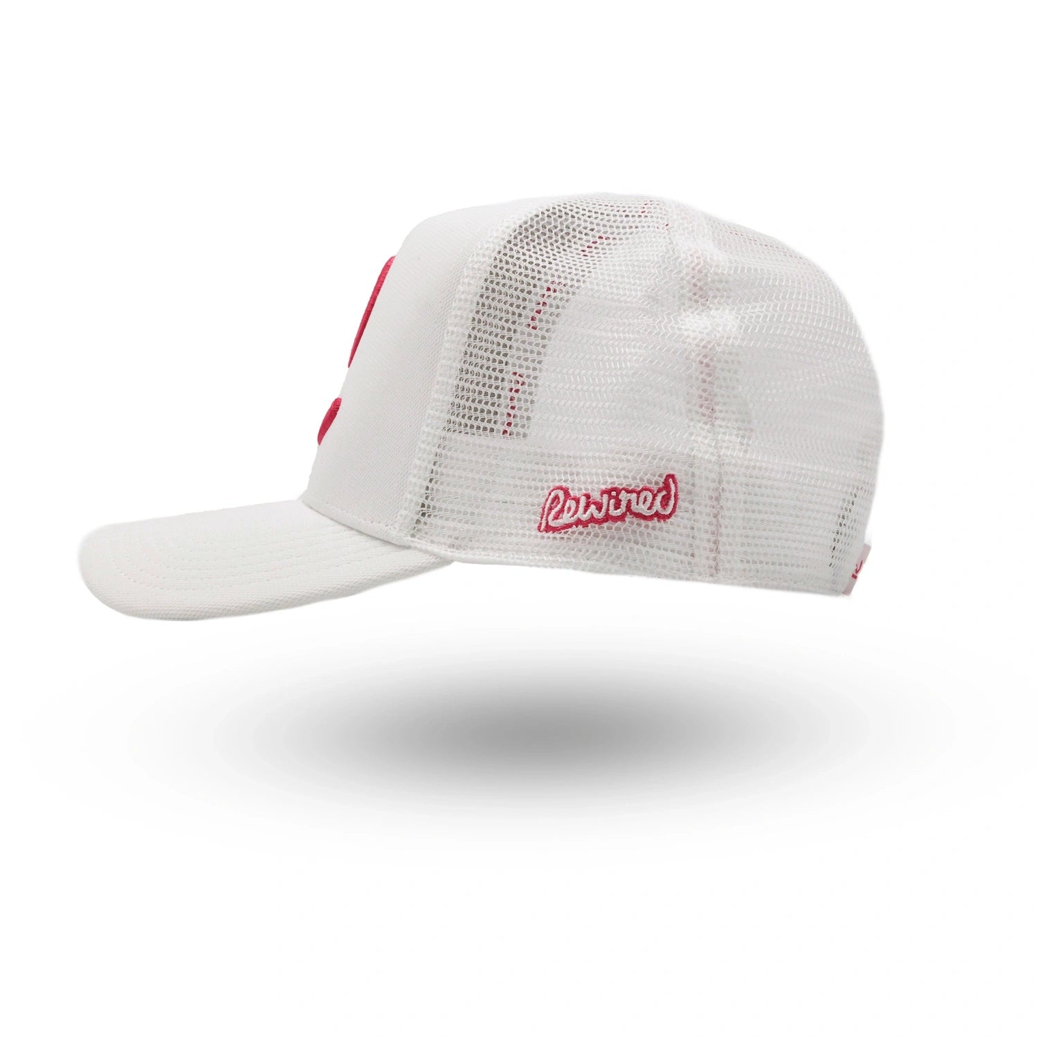 Rewired 2.0 R Trucker Cap - White/Hot Pink - Left