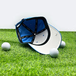 Rewired Matrix Baseball Cap - Blue/White - Contrast Under Visor