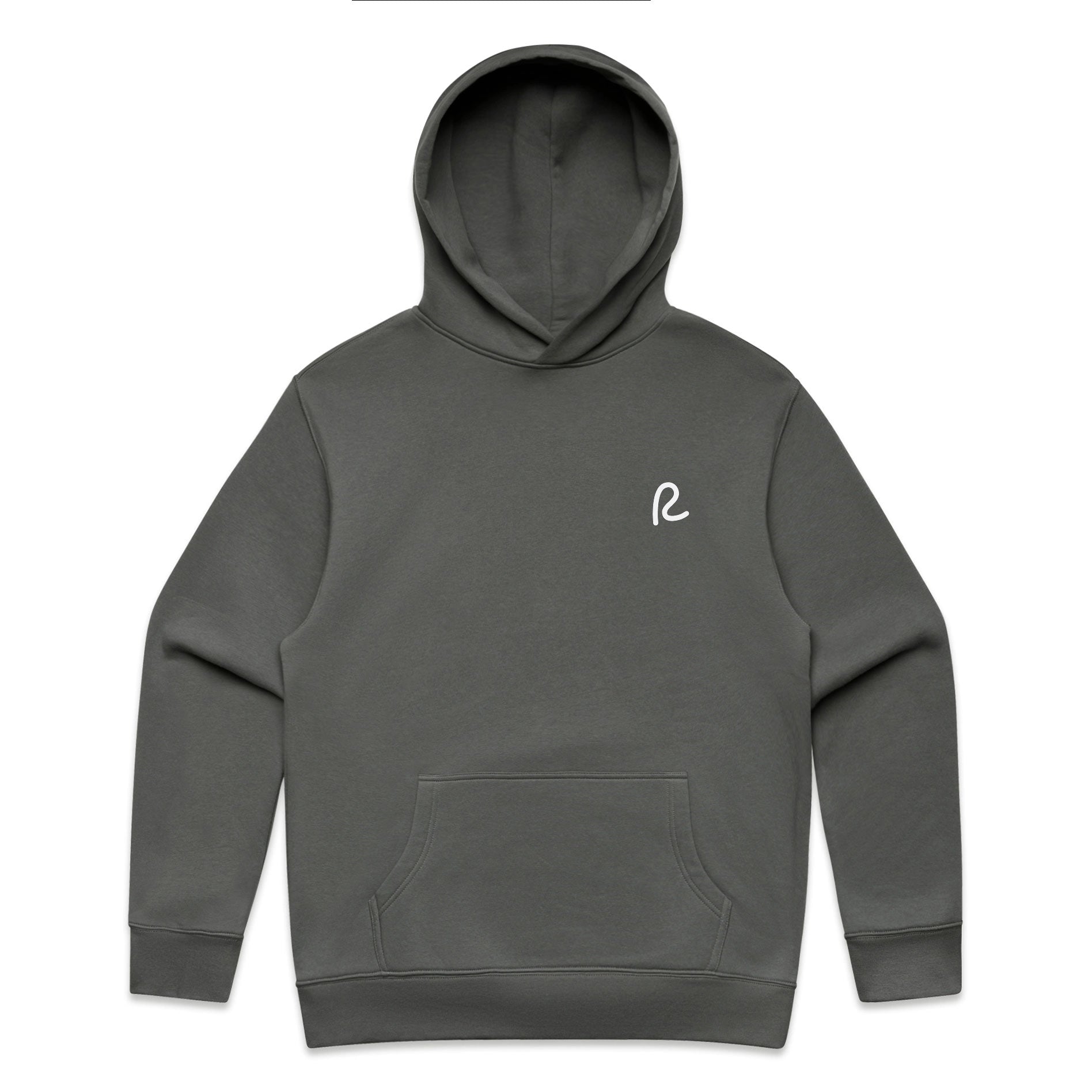 Rewired Relaxed Essential OTH Hoodie - Granite - Front