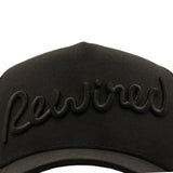 Rewired Script Trucker - Black Tonal - Front