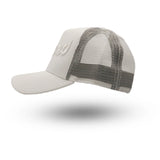 Rewired Script Trucker - White Tonal - Left