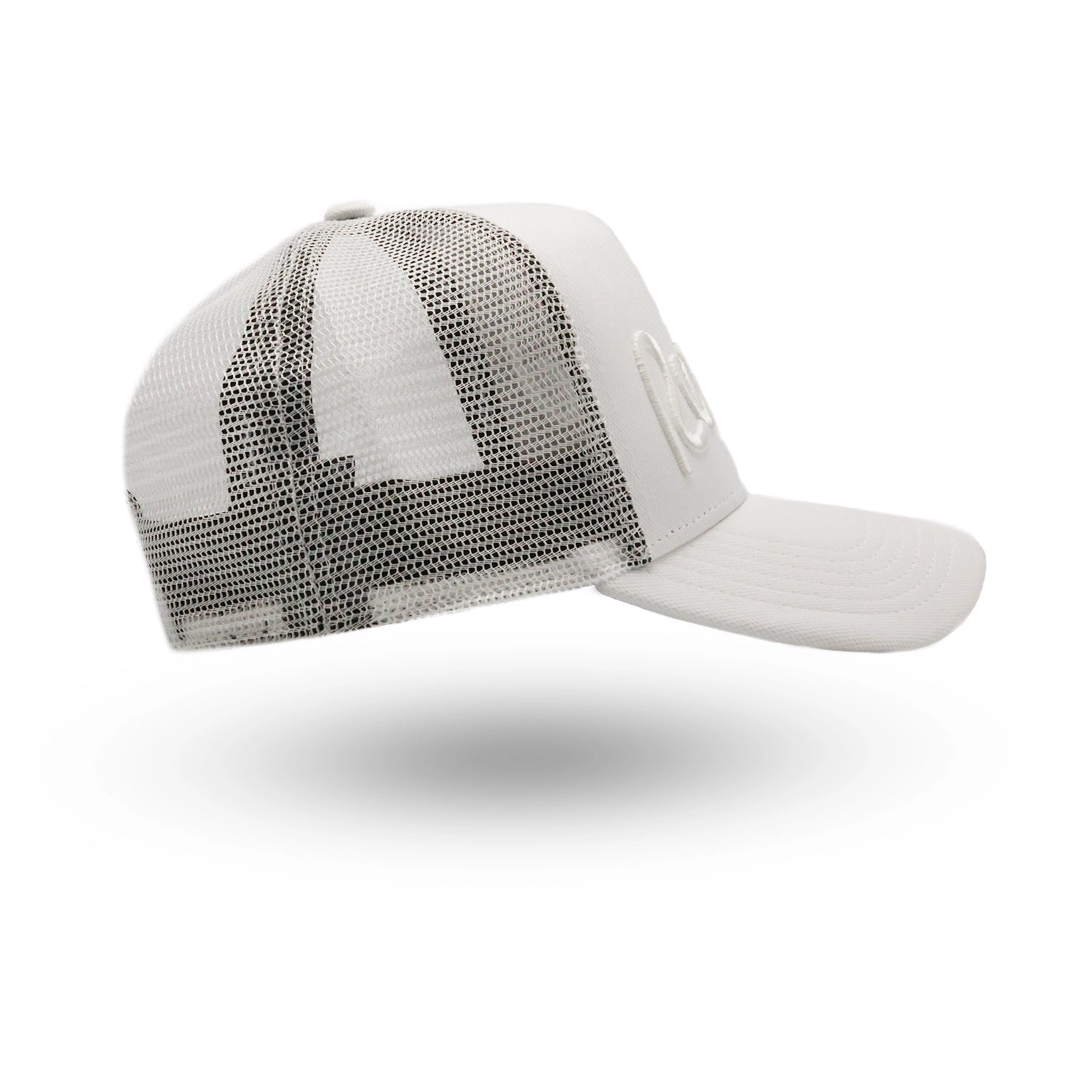 Rewired Script Trucker - White Tonal - Right