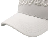 Rewired Script Trucker - White Tonal - Stitched Peak