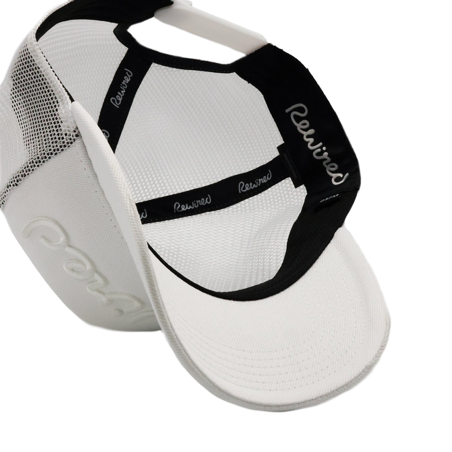Rewired Script Trucker - White Tonal - Underside