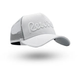 Rewired Script Trucker - White Tonal