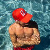 Rewired R Trucker Cap - Red/White