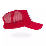 Rewired R Trucker Cap - Red/White - Side View