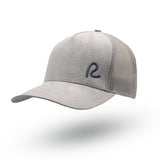 Rewired Essential Suede R Trucker Cap - Grey/Navy