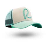 Rewired 2.0 R Trucker Cap - Aqua/White