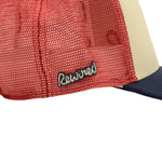 Rewired 2.0 Essential R Trucker Cap - Navy/Stone/Red - Side Script Logo