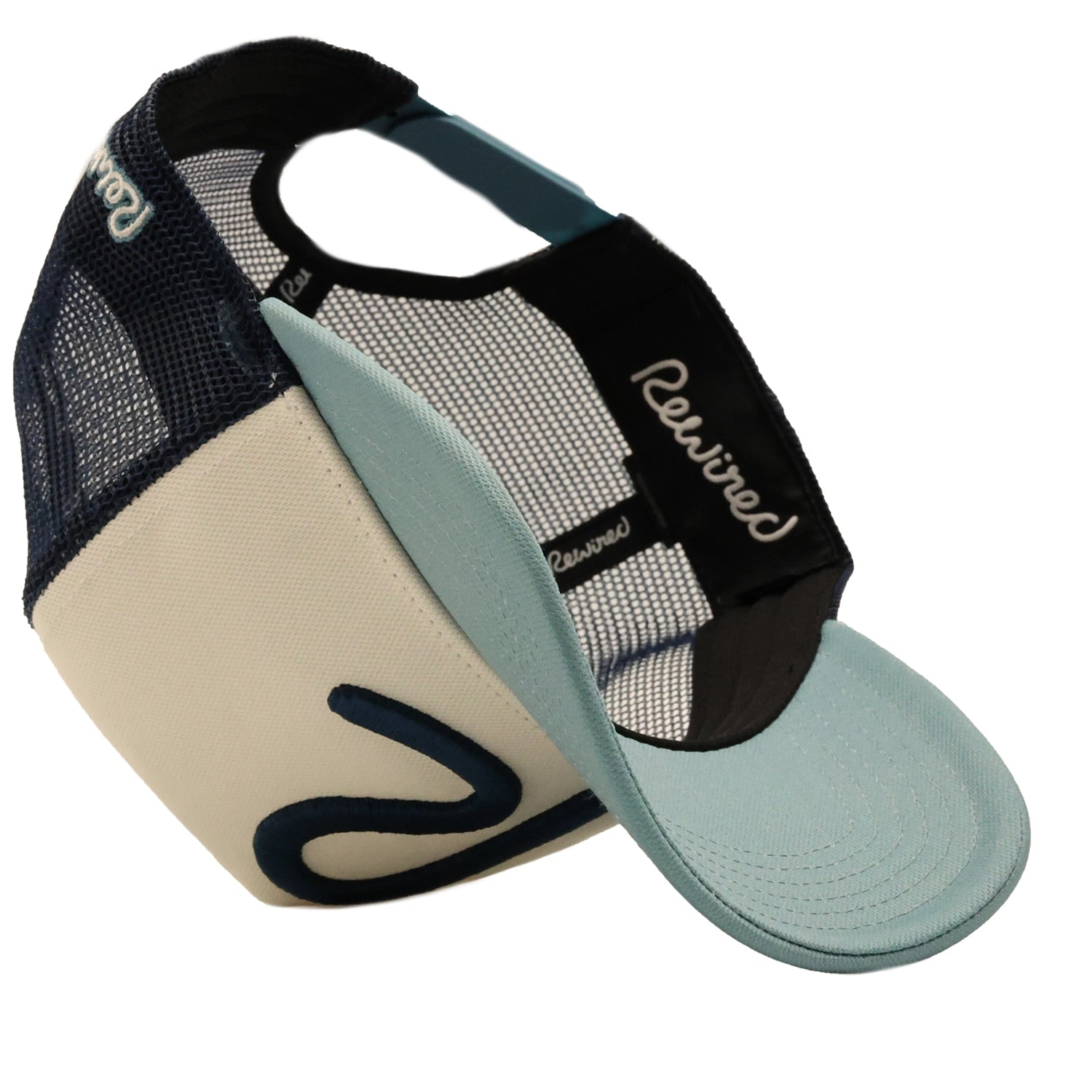 Rewired 2.0 R Trucker Cap - Blue/Off White/Navy - Underside