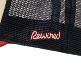 Rewired 2.0 R Trucker Cap - Burgundy/Off White/Navy - Side Script Logo