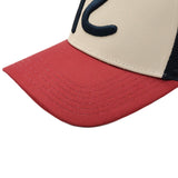 Rewired 2.0 R Trucker Cap - Burgundy/Off White/Navy - Stitched Peak