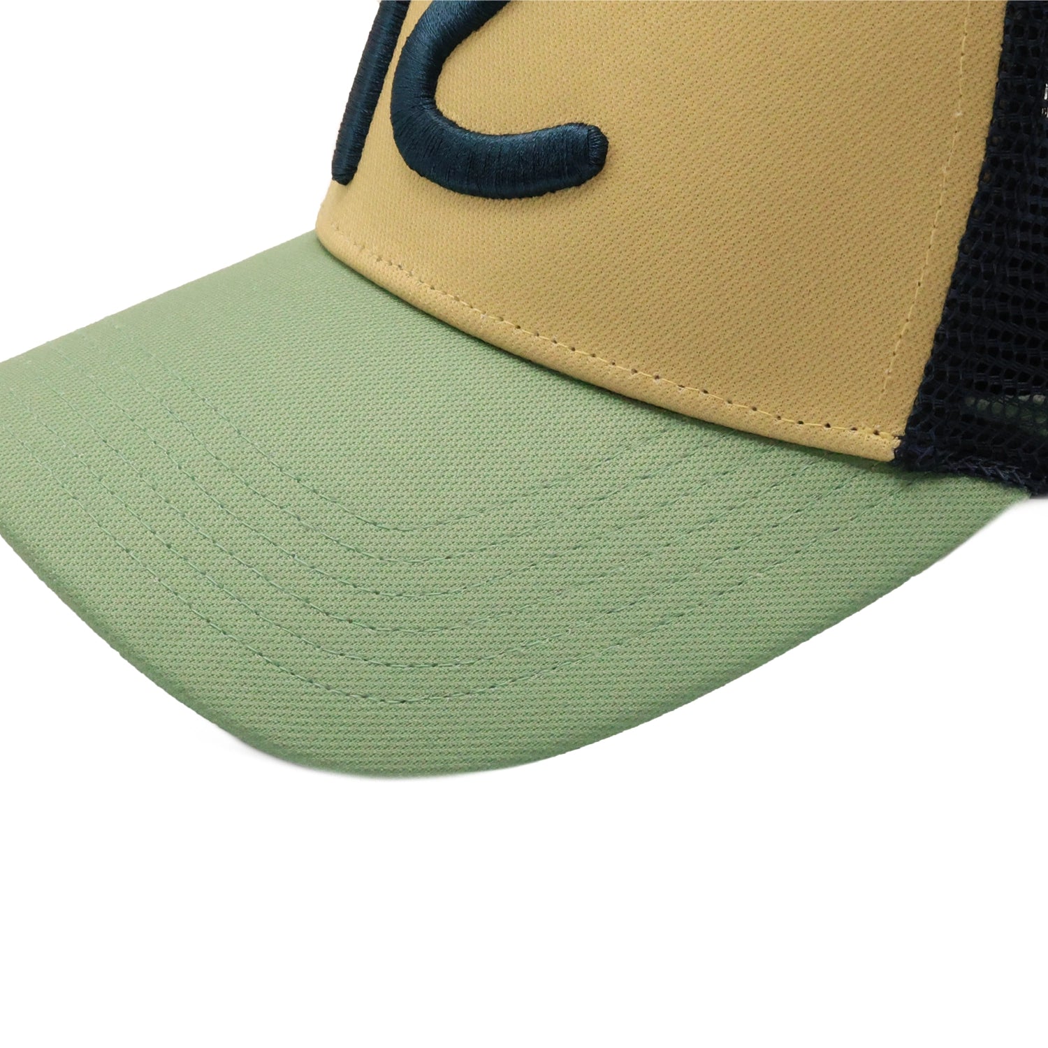 Rewired 2.0 R Trucker Cap - Teal/Sand/Navy - Stitched Peak