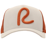 Rewired 2.0 R Trucker Cap - White/Orange - Front Logo