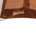 Rewired 2.0 R Trucker Cap - White/Orange - Side Script Logo