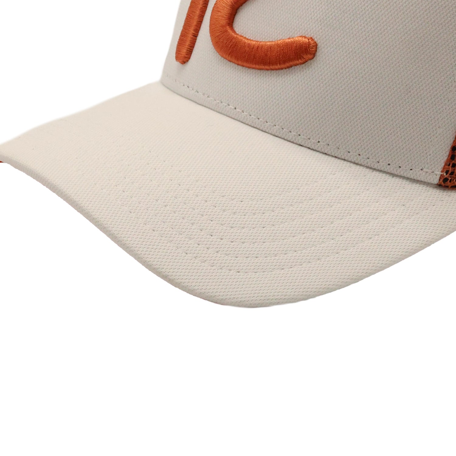 Rewired 2.0 R Trucker Cap - White/Orange - Stitched Peak