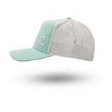 Rewired 2.0 Essential R Trucker Cap - Aqua/White - Left