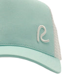 Rewired 2.0 Essential R Trucker Cap - Aqua/White - Front Logo
