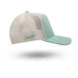Rewired 2.0 Essential R Trucker Cap - Aqua/White - Right