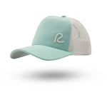 Rewired 2.0 Essential R Trucker Cap - Aqua/White