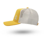 Rewired 2.0 Essential R Trucker Cap - Golden Sand/White - Left