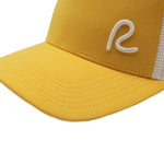 Rewired 2.0 Essential R Trucker Cap - Golden Sand/White - Stitched Peak