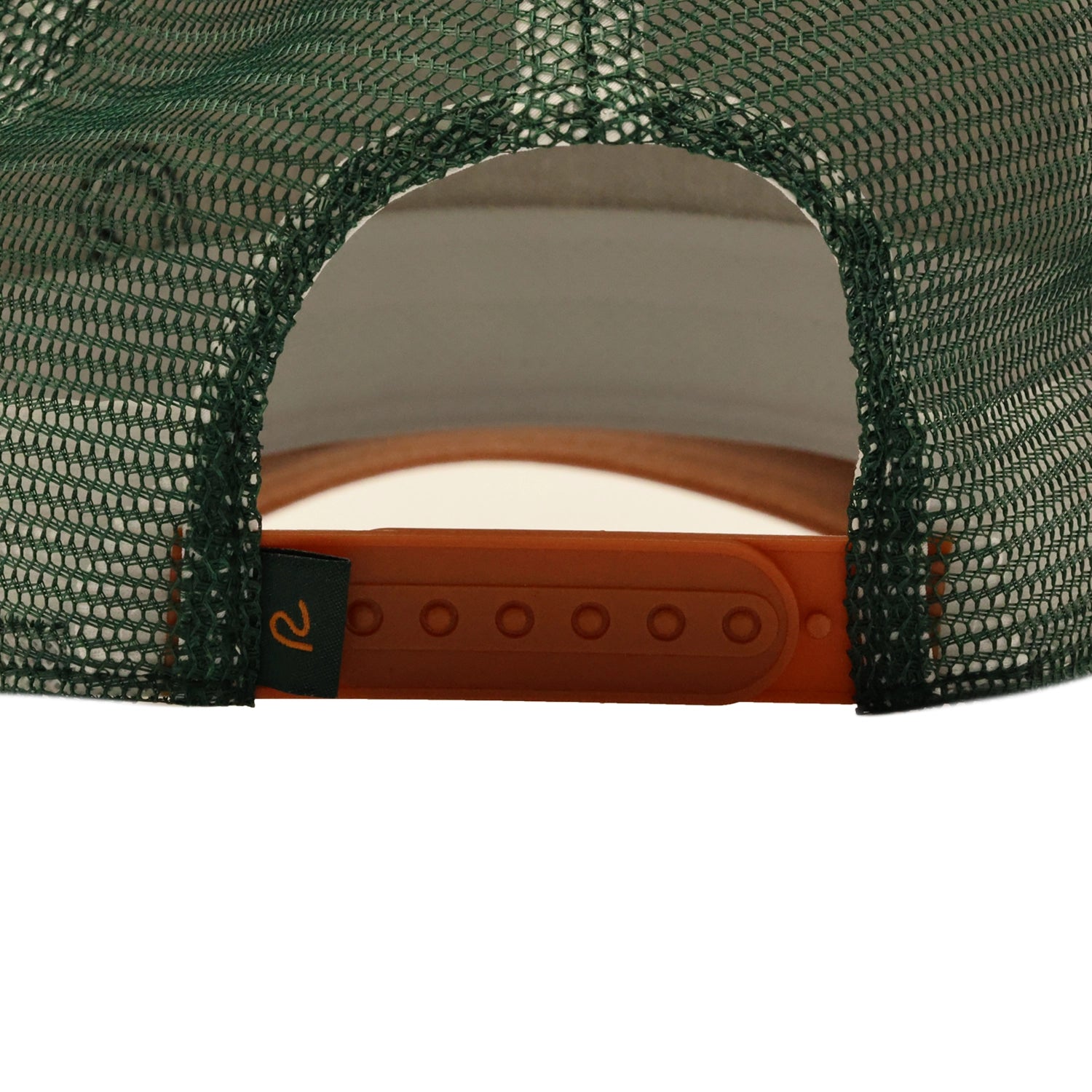 Rewired 2.0 Essential R Trucker Cap - Rust/White/Green - Fastening