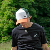 Rewired 2.0 Essential R Trucker Cap - Rust/White/Green