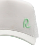 Rewired 2.0 Essential R Trucker Cap - White/Mint - Front Logo