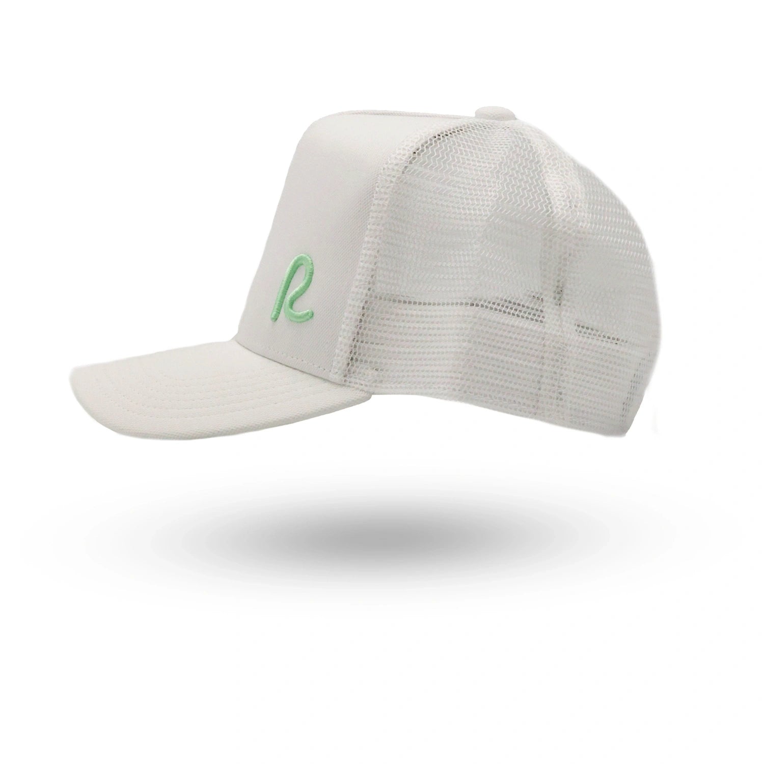 Rewired 2.0 Essential R Trucker Cap - White/Mint - Left