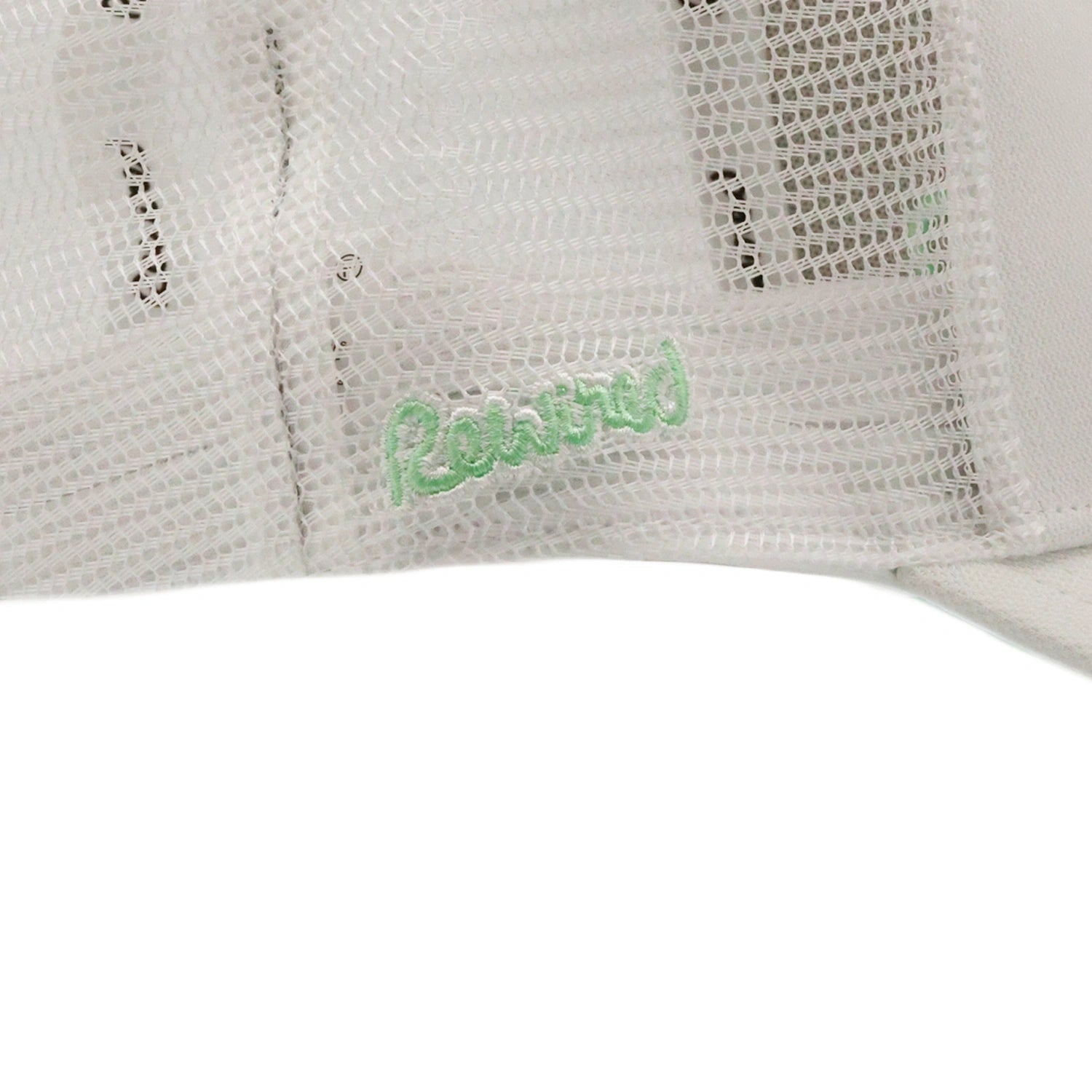 Rewired 2.0 Essential R Trucker Cap - White/Mint - Side Script Logo