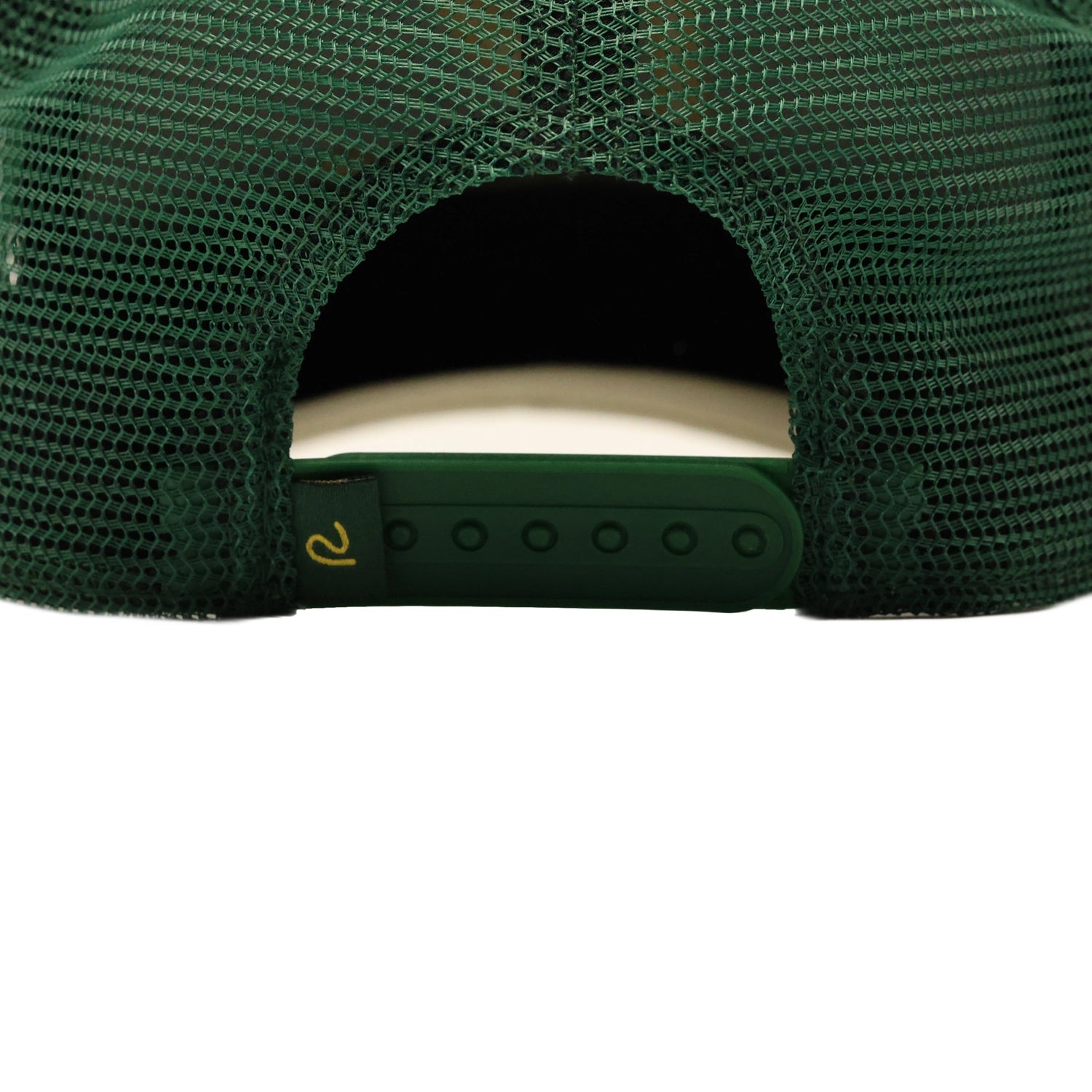 Rewired 2.0 Essential R Trucker Cap - Forest Green/Gold - Snapback Fastening