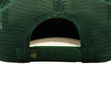 Rewired 2.0 Essential R Trucker Cap - Forest Green/Gold - Snapback Fastening