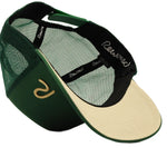 Rewired 2.0 Essential R Trucker Cap - Forest Green/Gold - Under Visor