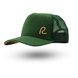 Rewired 2.0 Essential R Trucker Cap - Forest Green/Gold