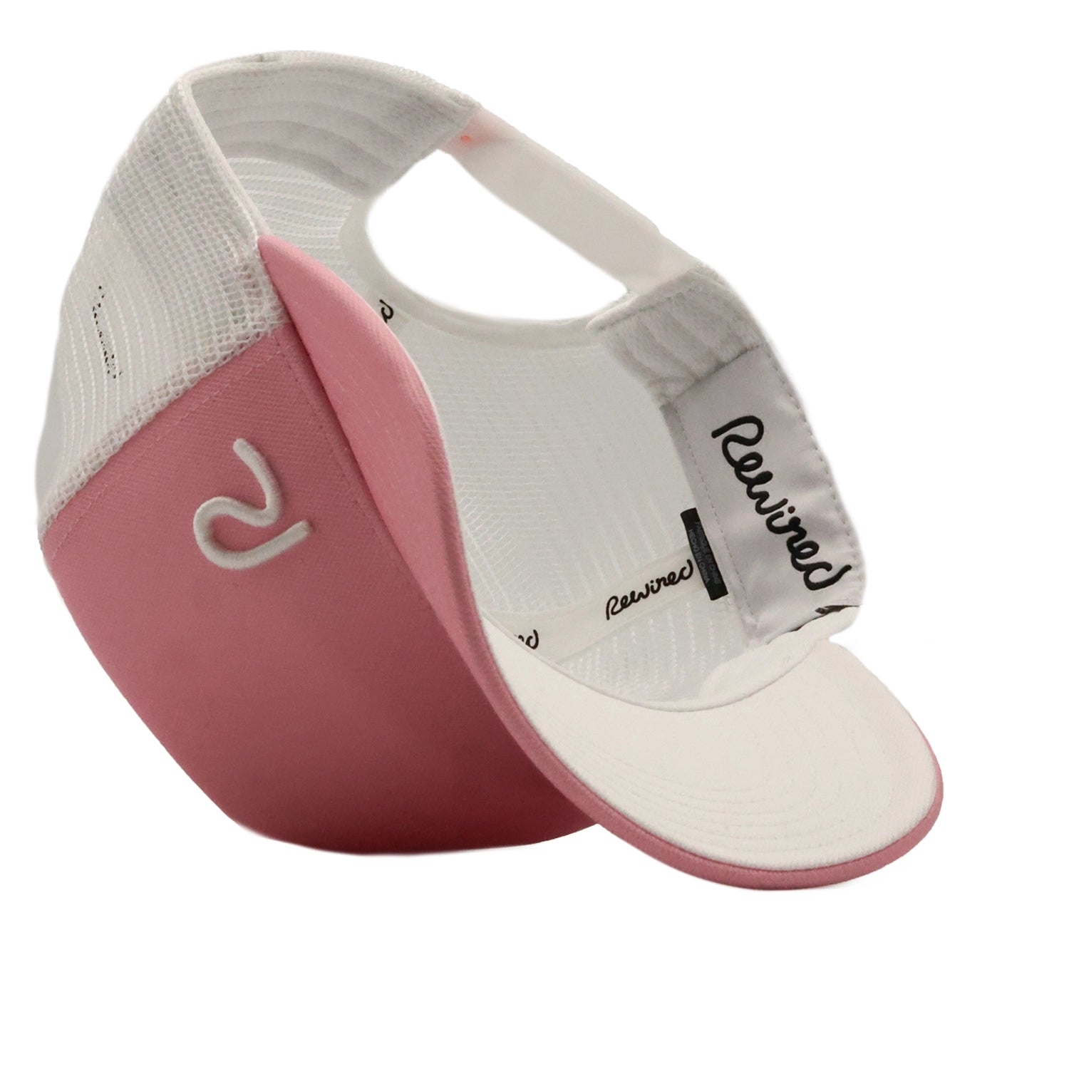 Rewired 2.0 Essential R Trucker Cap - Powder Pink/White - Underside