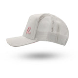 Rewired 2.0 Essential R Trucker Cap - White/Powder Pink - Left