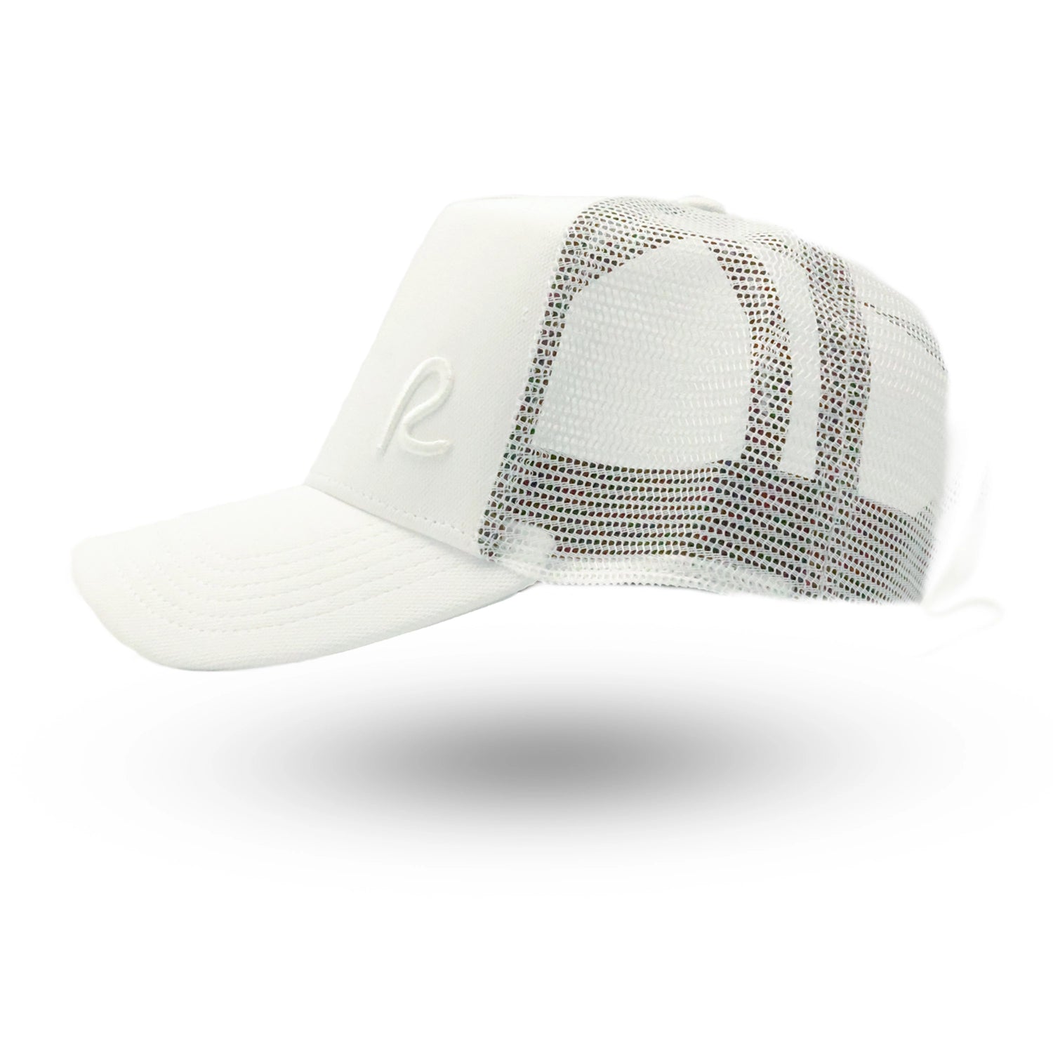 Rewired 2.0 Essential R Trucker Cap - White/White - Left