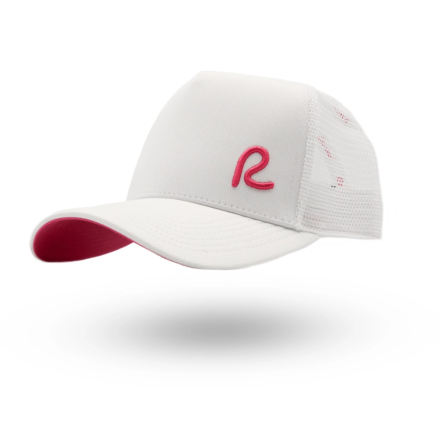 Rewired 2.0 Essential R Trucker Cap - White/Hot Pink