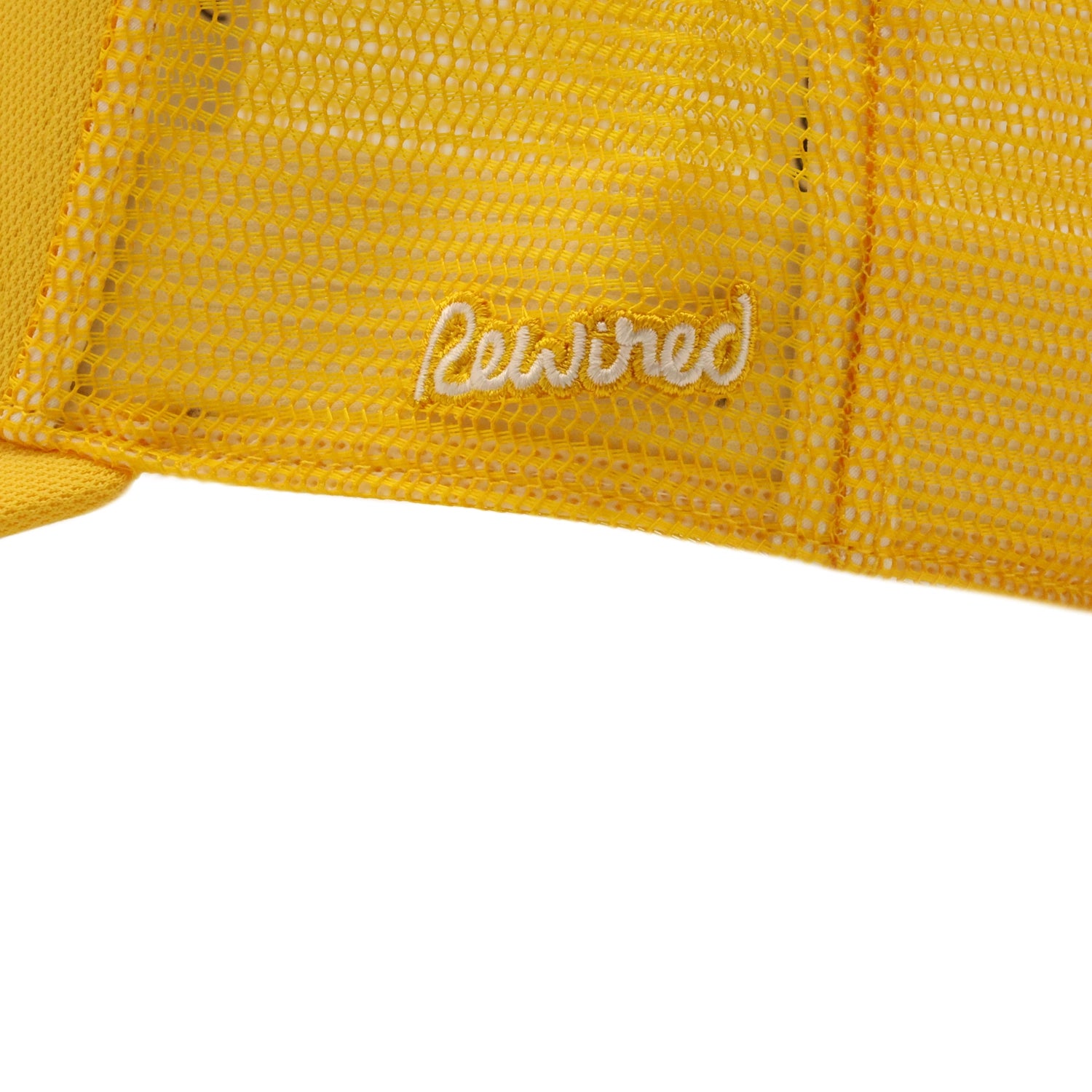 Rewired 2.0 R Trucker Cap - Golden Sand/White - Side Script Logo