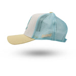 Rewired 2.0 R Trucker Cap - Sand/White/Sky Blue - Left