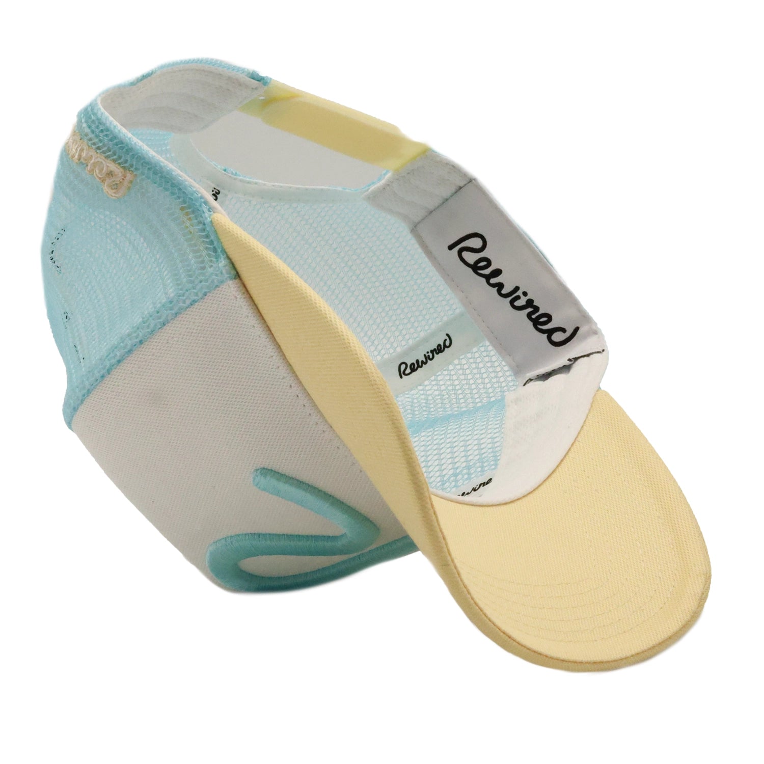 Rewired 2.0 R Trucker Cap - Sand/White/Sky Blue - Underside