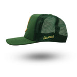 Rewired 2.0 R Trucker Cap - Forest Green/Gold - Left