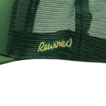 Rewired 2.0 R Trucker Cap - Forest Green/Gold - Side Script Logo
